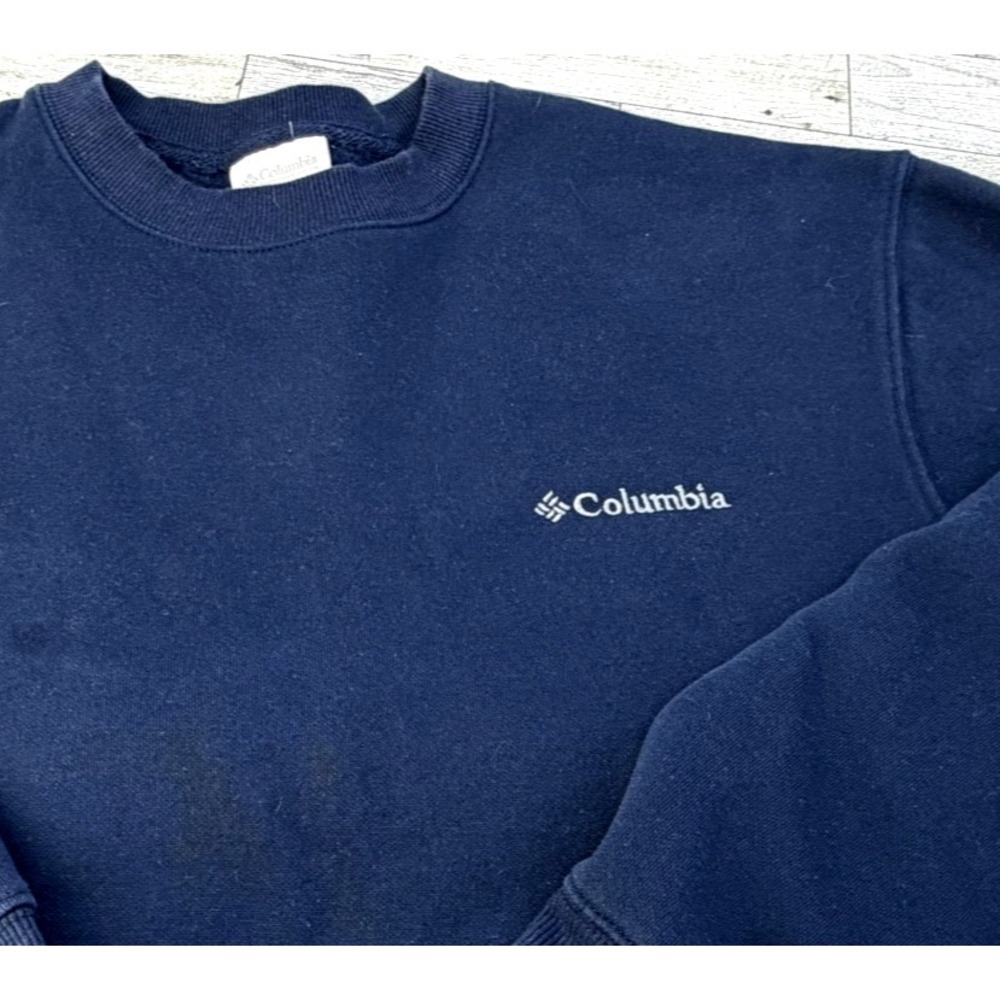 Columbia Men's Crewneck Sweatshirt Pullover Navy Blue‎ MEDIUM